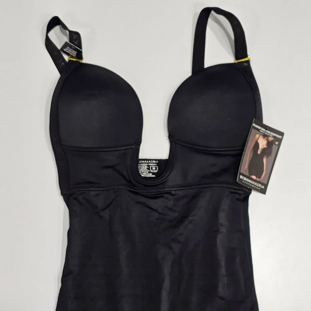 BCBGMAXAZRIA Plunge Push Up Shaping Convertible Bodysuit